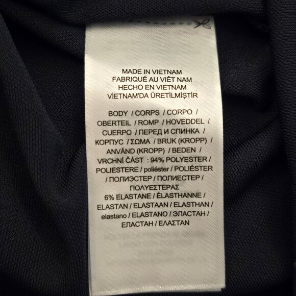 Lauren Ralph Lauren Plus Size Faux-Wrap Surplice Neck Top Navy Blue NWT - Picture 9 of 10